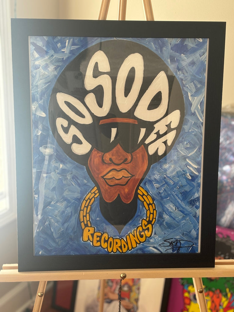 ORIGINAL SOSODEF AFROMAN PAINTING $1000.00 BY SKIP