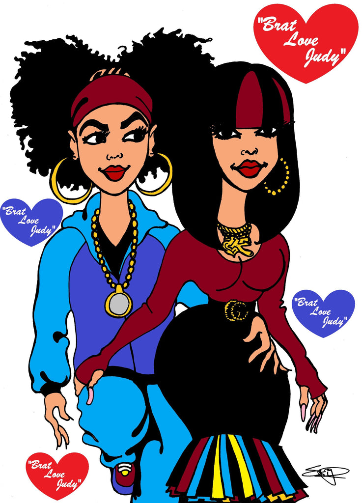 DA BRAT AND JUDY CARTOON DESIGNS