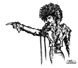 PURPLE PRINCE POSTER OR ROLLED CANVAS PRINTS
