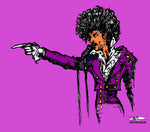 PURPLE PRINCE POSTER OR ROLLED CANVAS PRINTS