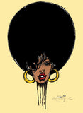 BIG AFRO FUNK CHICK NEW ROLLED CANVAS PRINTS