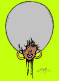 BIG AFRO FUNK CHICK NEW ROLLED CANVAS PRINTS