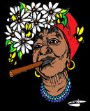 CUBAN LADY SMOKE N BEES POSTER OR ROLLED CANVAS PRINT