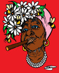 CUBAN LADY SMOKE N BEES POSTER OR ROLLED CANVAS PRINT