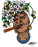 CUBAN LADY SMOKE N BEES POSTER OR ROLLED CANVAS PRINT