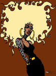 HIGH FASHION AFRO POSTER OR ROLLED CANVAS PRINTS