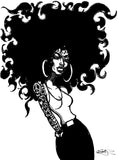 HIGH FASHION AFRO POSTER OR ROLLED CANVAS PRINTS