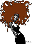 HIGH FASHION AFRO POSTER OR ROLLED CANVAS PRINTS