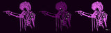 PURPLE PRINCE POSTER OR ROLLED CANVAS PRINTS