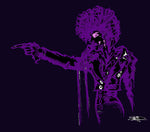 PURPLE PRINCE POSTER OR ROLLED CANVAS PRINTS