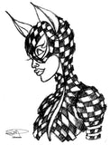 KAT LADY POSTER OR ROLLED CANVAS PRINTS