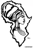 LADY AFRICA POSTER PRINT