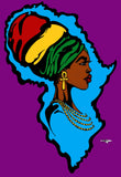 LADY AFRICA POSTER PRINT