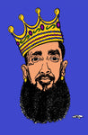 NIPSEY HUSSLE CROWN PRINT