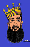 NIPSEY HUSSLE CROWN POSTER PRINT