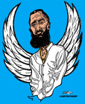 NIPSEY HUSSLE ANGEL WINGS PRINT