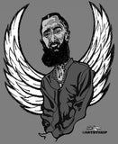 NIPSEY HUSSLE ANGEL WINGS POSTER PRINT