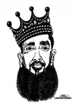 NIPSEY HUSSLE CROWN POSTER PRINT