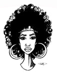 AFRO FUNK WOMAN POSTER PRINT