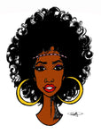 AFRO FUNK WOMAN CANVAS PRINTS