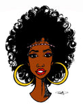 AFRO FUNK WOMAN CANVAS PRINTS