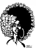 FUNKY AFRO CHIC POSTER PRINT