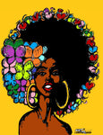 FUNKY AFRO CHIC POSTER PRINT