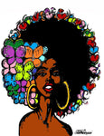 FUNKY AFRO CHIC POSTER PRINT