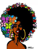 FUNKY AFRO CHIC POSTER PRINT