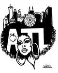 ATL AFRO CITY POSTER PRINT