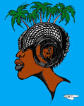 PALM TREES ON MY MIND POSTER PRINT