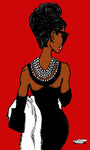 PEARLS AND HIGH HAIR CANVAS PRINTS