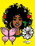 AFRO FLOWER POWER POSTER PRINT