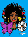 AFRO FLOWER POWER POSTER PRINT