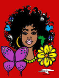 AFRO FLOWER POWER POSTER PRINT